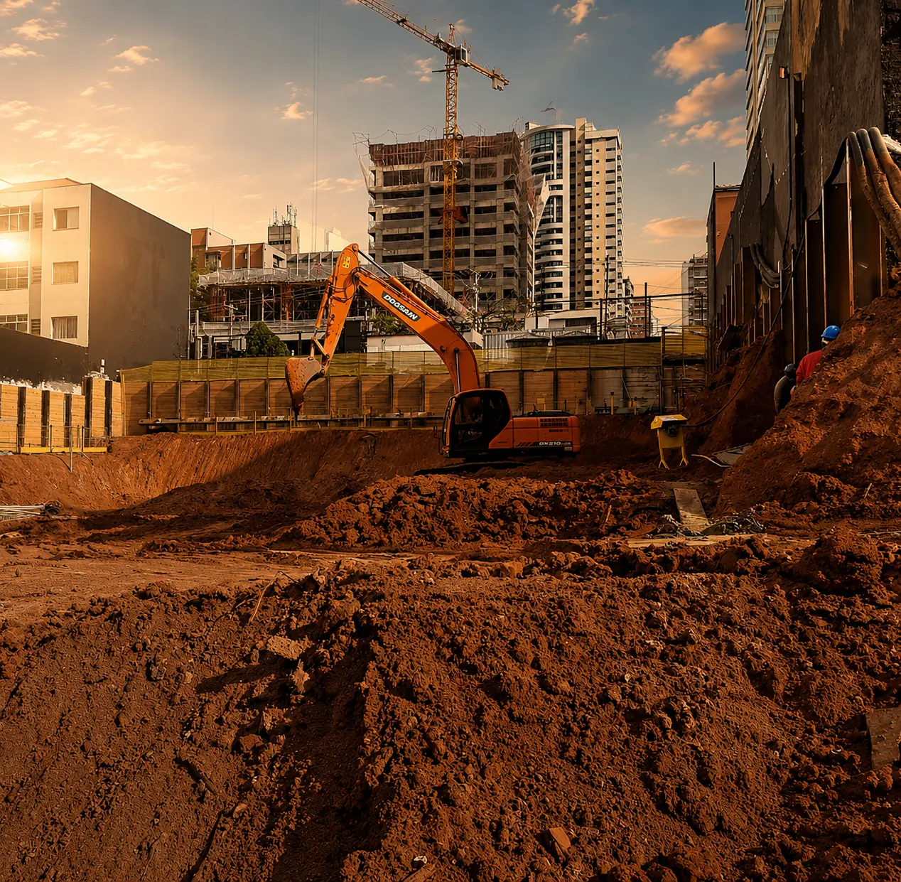 Operação de terraplenagem da Transbakana